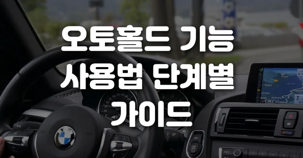 오토홀드 기능 사용법 단계별 가이드
